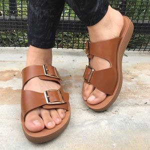 NEW BUCKLED SLIP ONS size 6